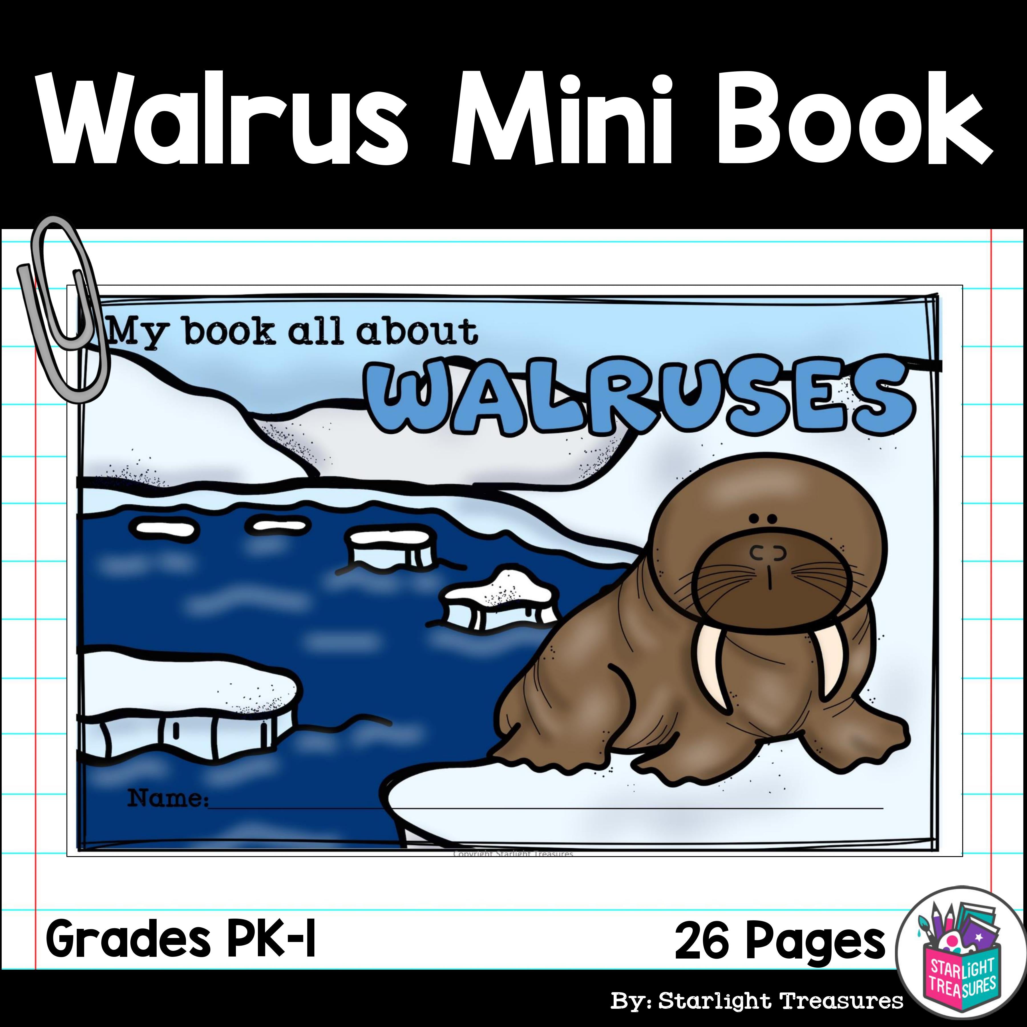 Walruses Mini Book for Early Readers - Walrus