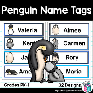 Penguin Name Tags
