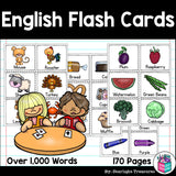 Over 1,000 English Vocabulary Flash Cards