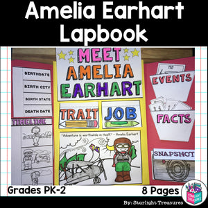 Amelia Earhart Lapbook for Early Learner