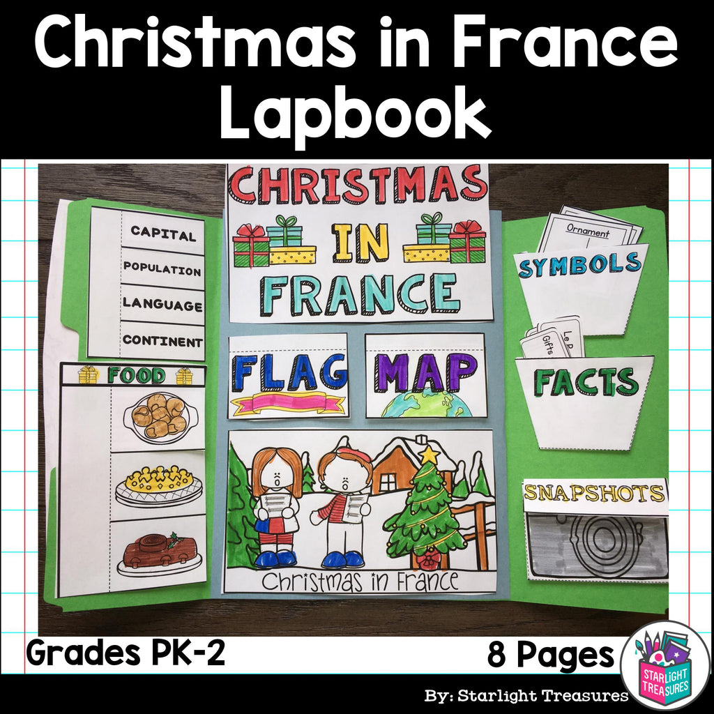 Christmas in France Lapbook for Early Learners