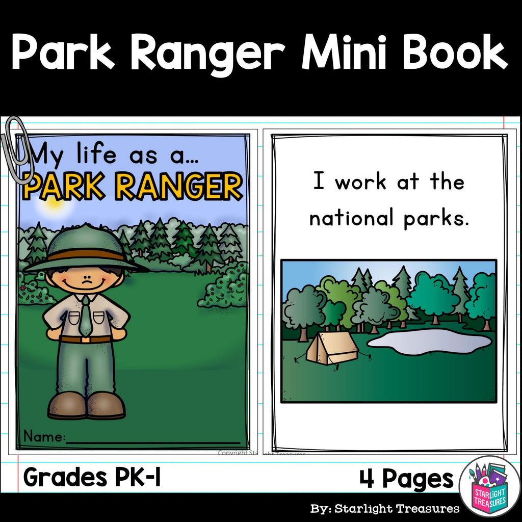 Park Ranger Mini Book for Early Reader
