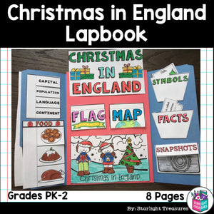 Christmas in England Lapbook for Early Learners