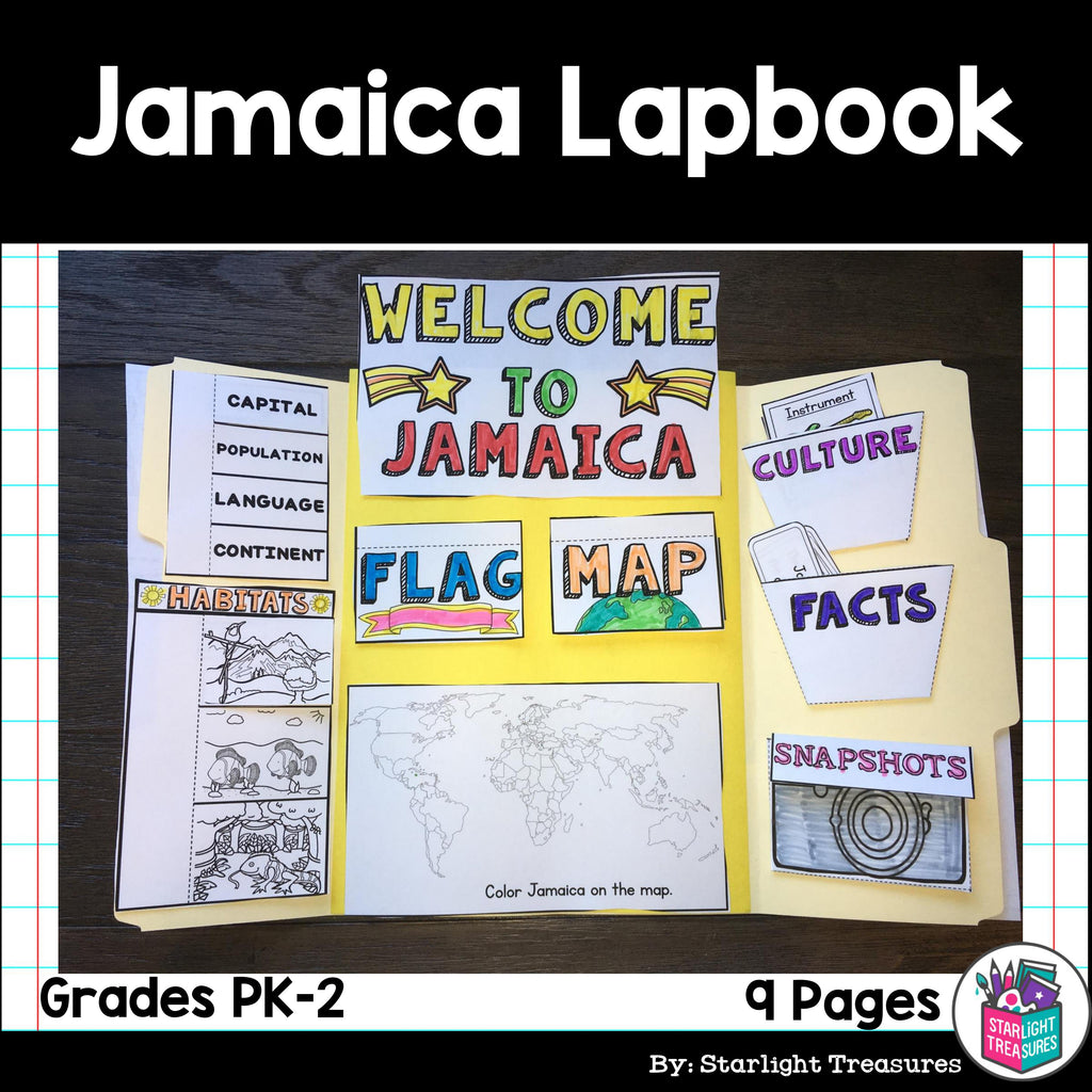 Jamaica Lapbook for Early Learners - A Country Study