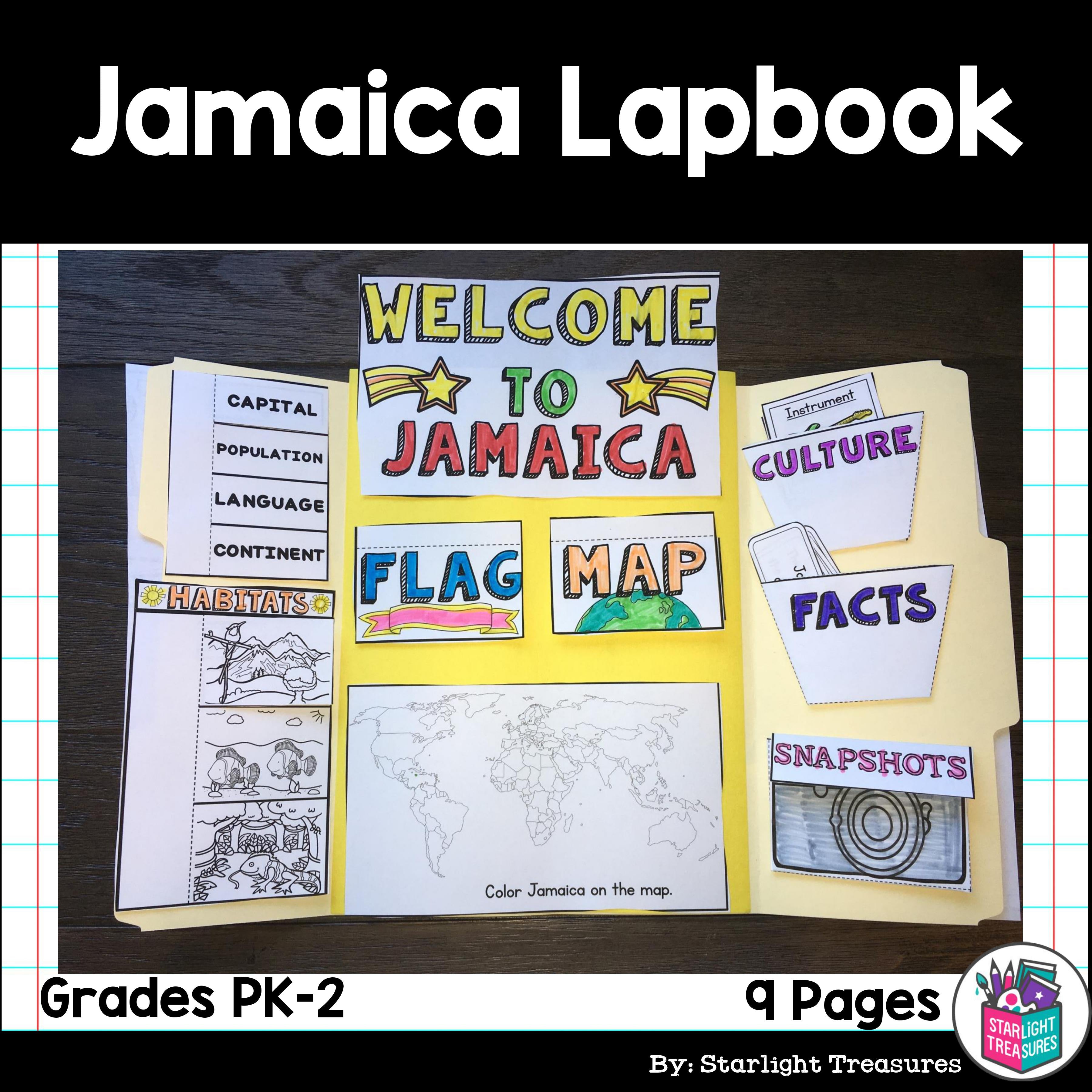 Jamaica Lapbook for Early Learners - A Country Study