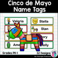 Cinco de Mayo Name Tags - Editable
