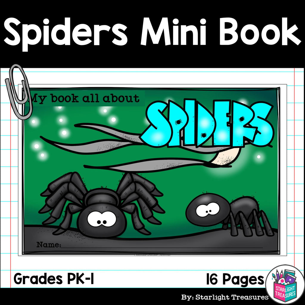 Spiders Mini Book for Early Readers