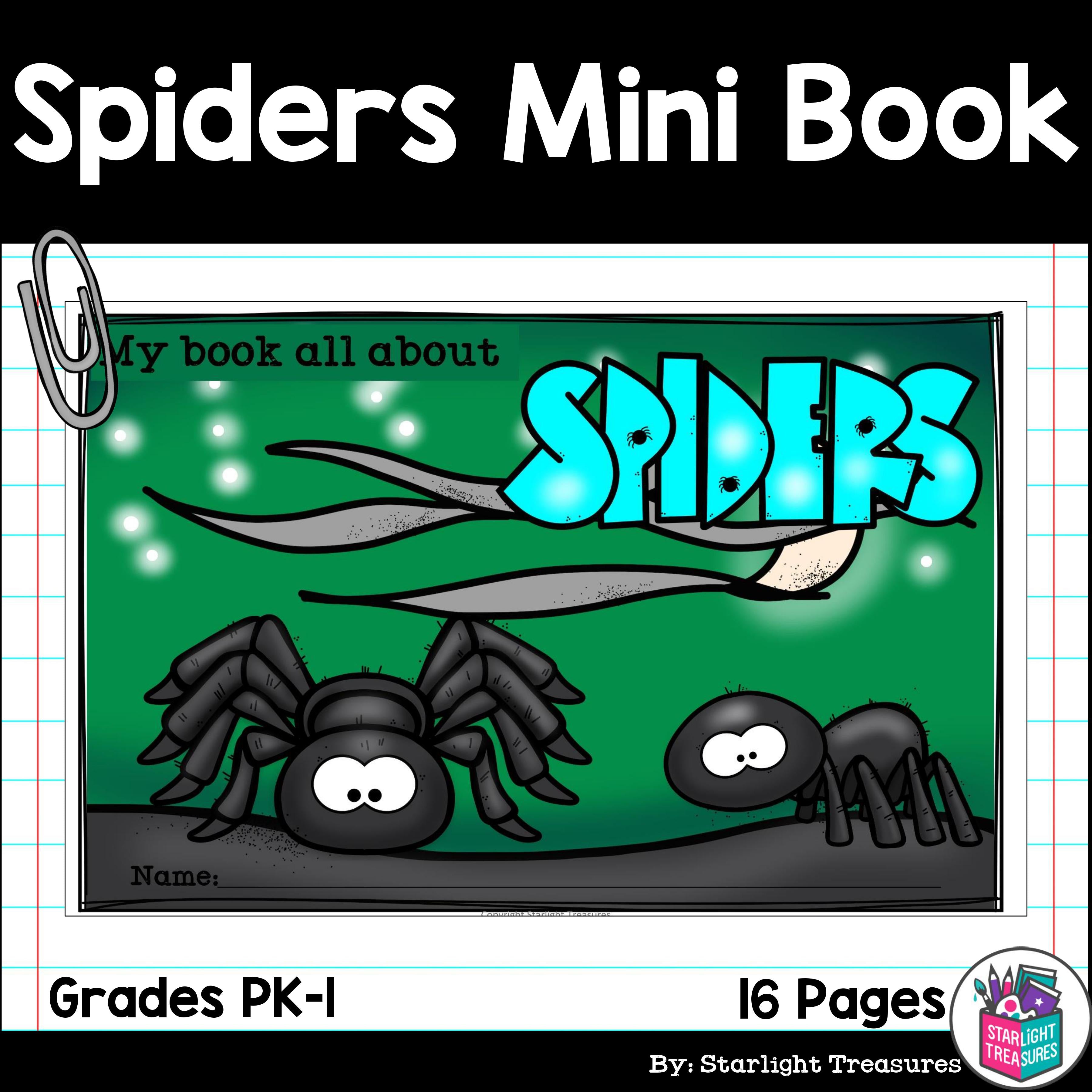 Spiders Mini Book for Early Readers