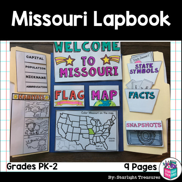 Missouri Lapbook for Early Learners - A State Study