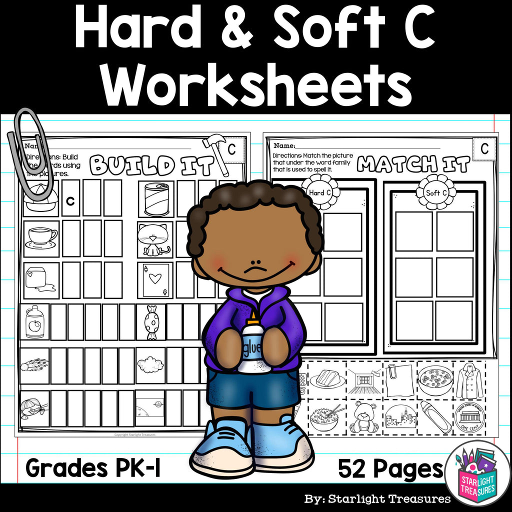 Hard & Soft C Worksheets and Activities for Early Readers 