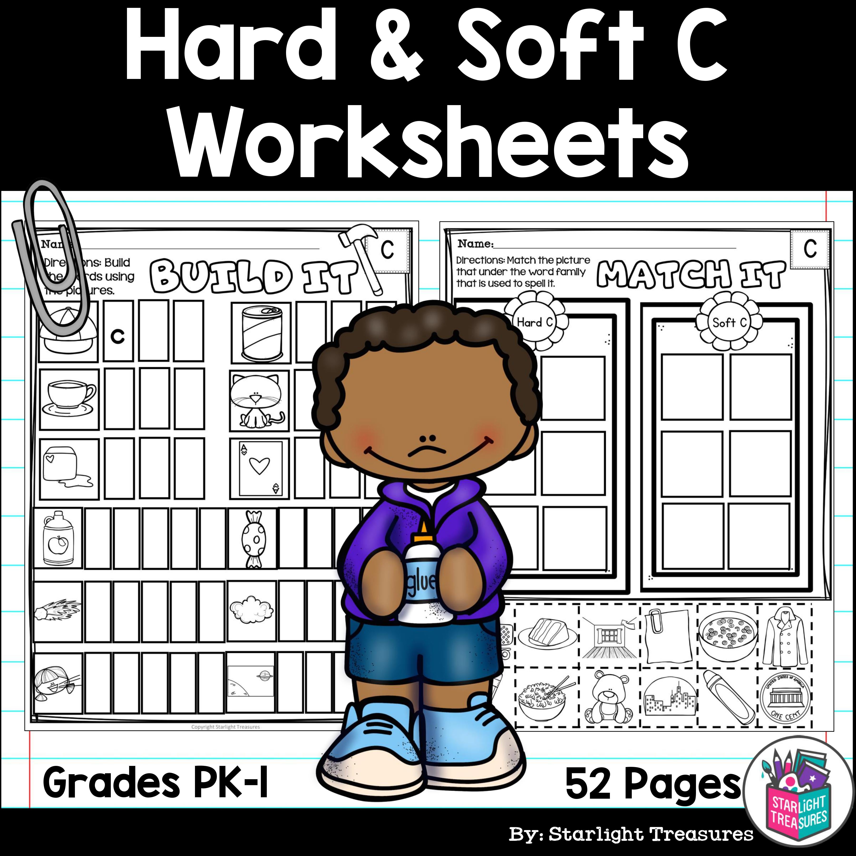 Hard & Soft C Worksheets and Activities for Early Readers 