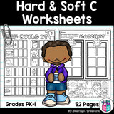 Hard & Soft C Worksheets and Activities for Early Readers 