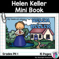 Helen Keller Mini Book for Early Readers: Women's History Month