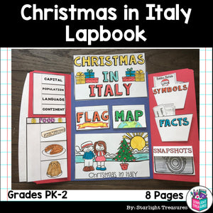 Christmas in Italy Lapbook for Early Learners