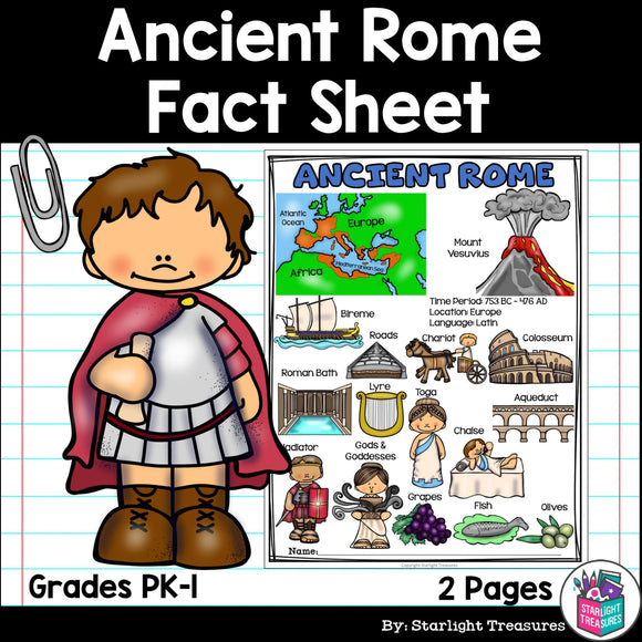 Ancient Rome Fact Sheet