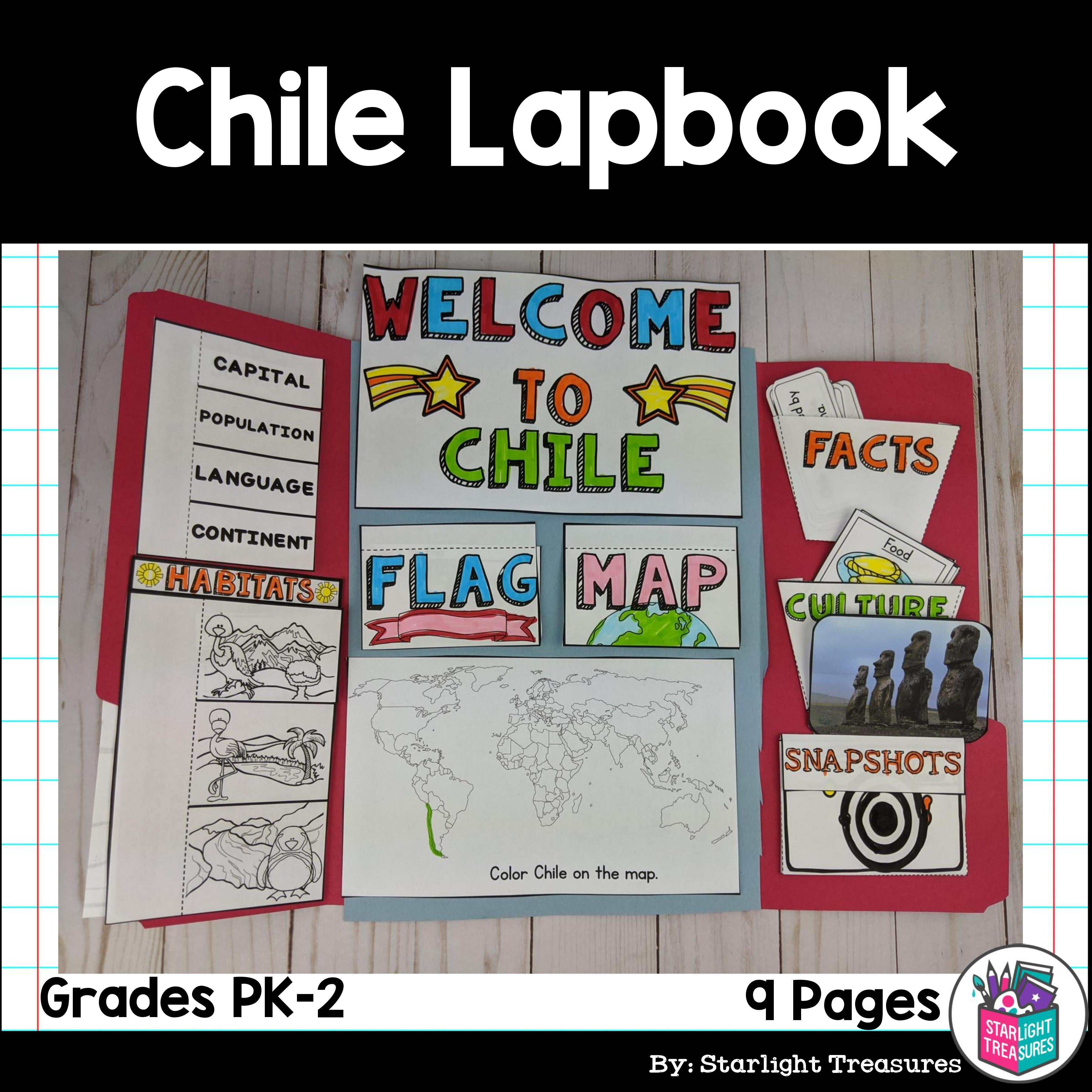 Chile Lapbook for Early Learners - A Country Study
