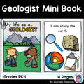 Geologist Mini Book for Early Readers - Types of Scientists