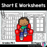Short E Worksheets and Activities for Early Readers