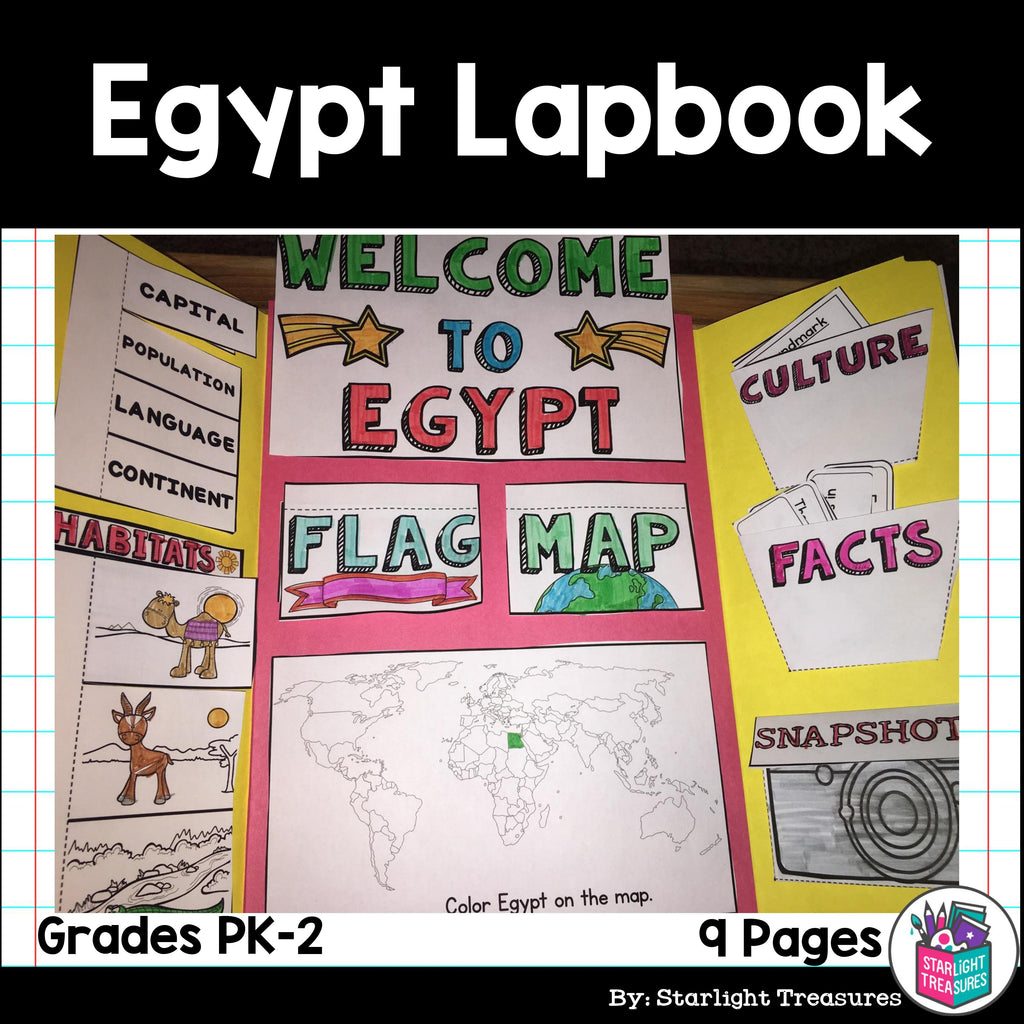 Egypt Lapbook for Early Learners - A Country Study