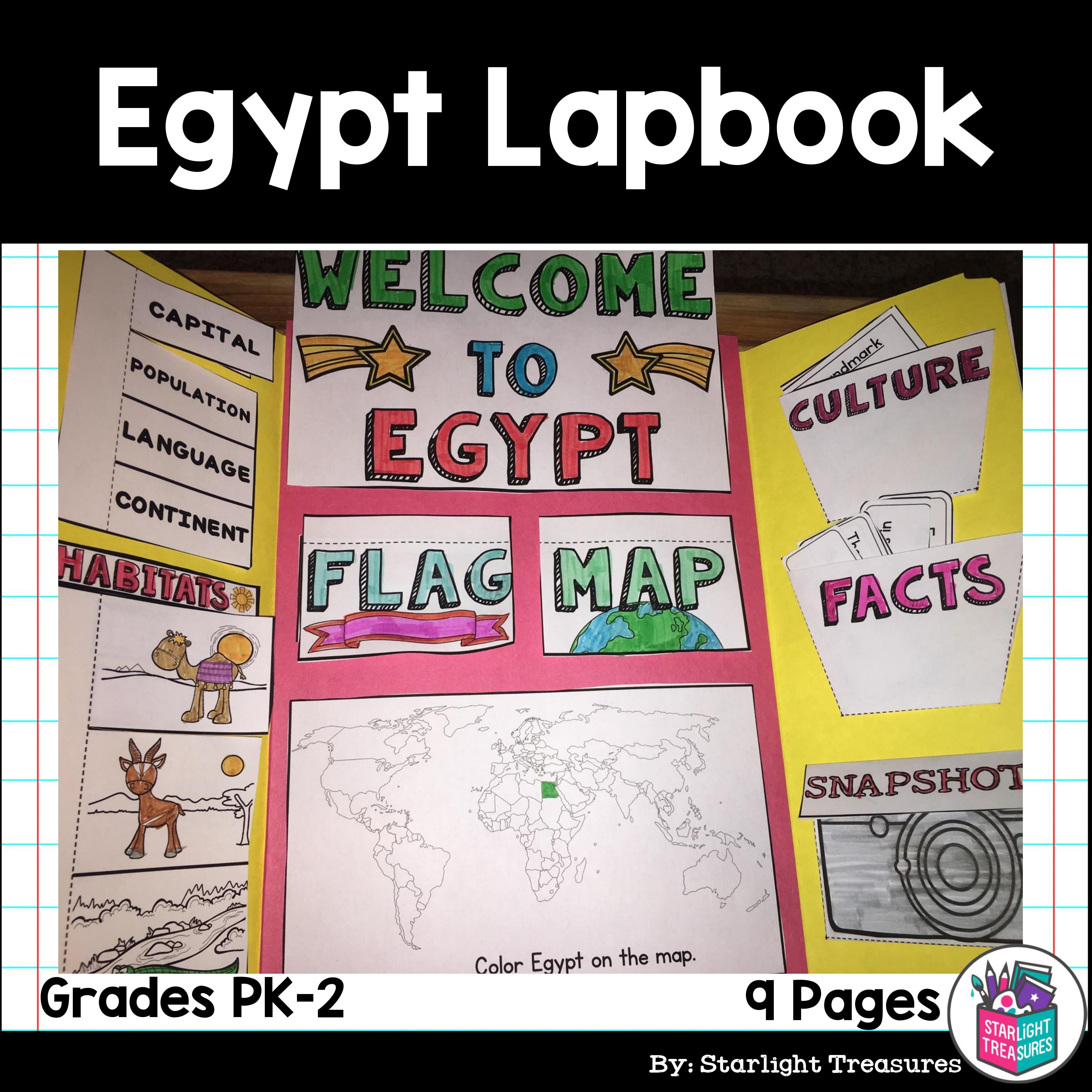 Egypt Lapbook for Early Learners - A Country Study