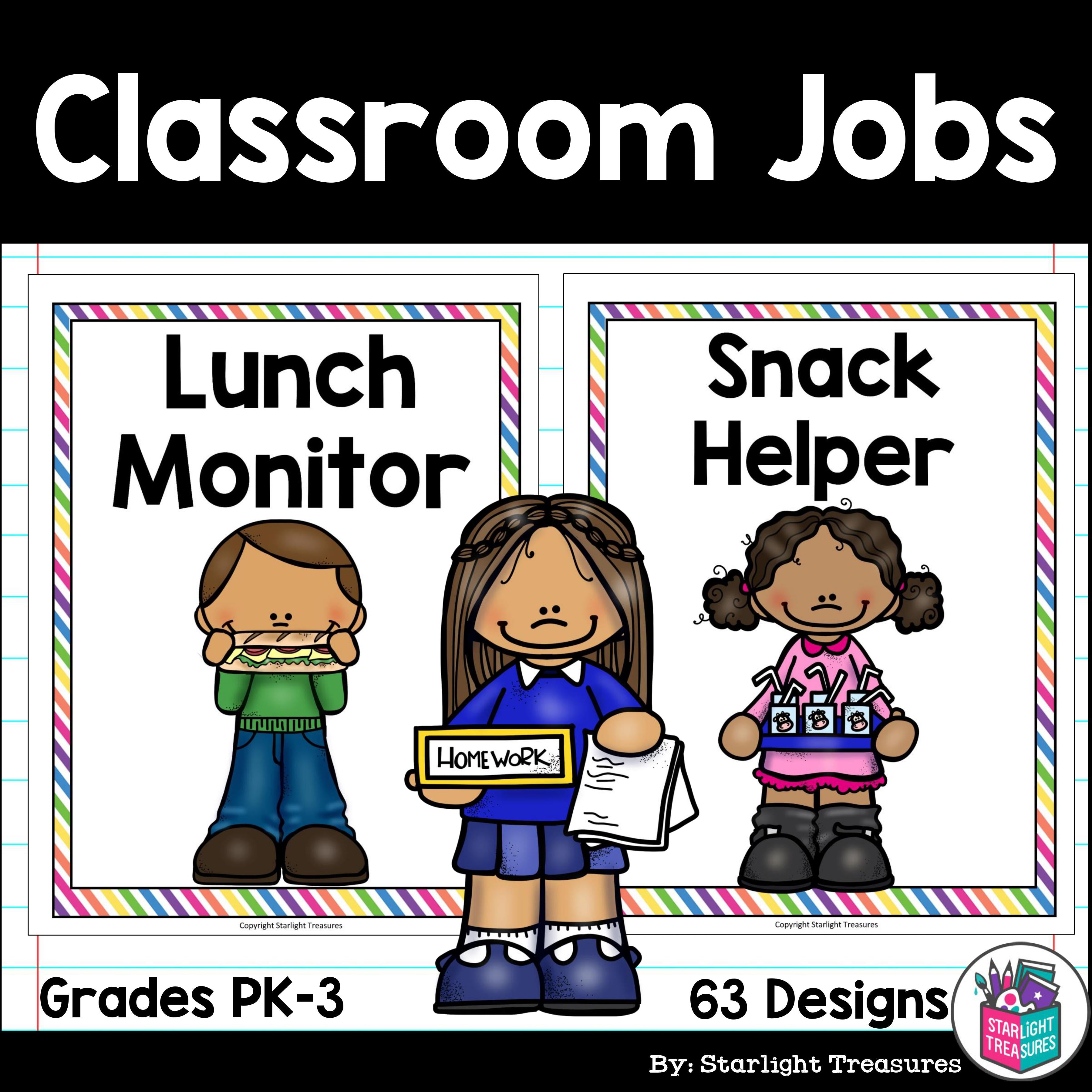Classroom Jobs & Jobs Cards