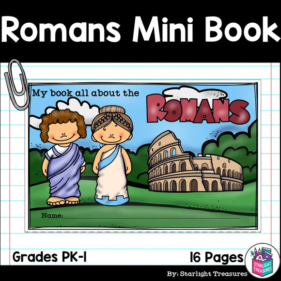Ancient Rome Mini Book for Early Readers