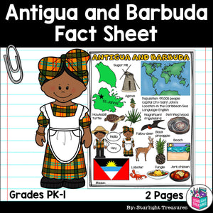 Antigua and Barbuda Fact Sheet for Early Readers