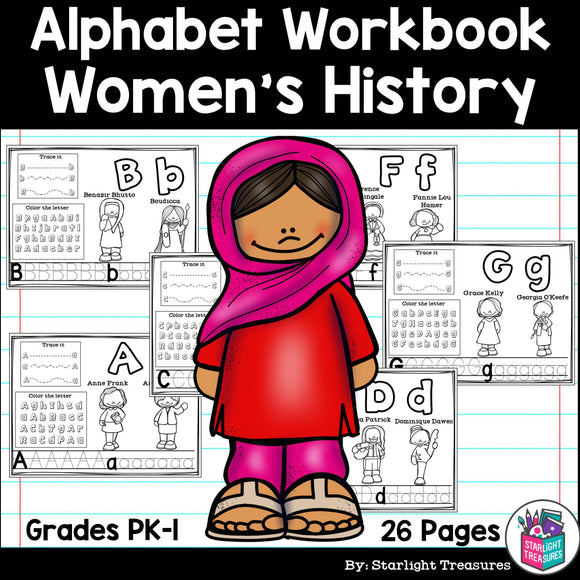 Worksheets A-Z Women's History Month