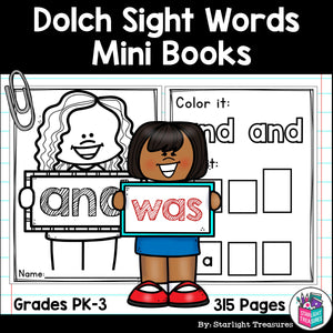 Dolch Sight Words Mini Books for Early Readers