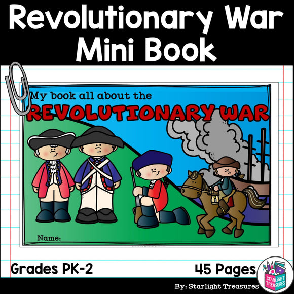 American Revolutionary War Mini Book for Early Readers