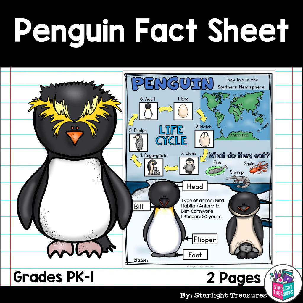 Penguin Fact Sheet for Early Readers