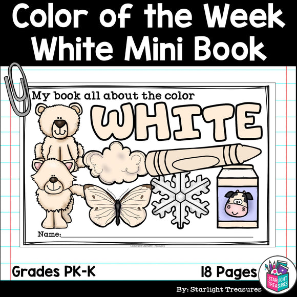 Colors of the Week: White Mini Book