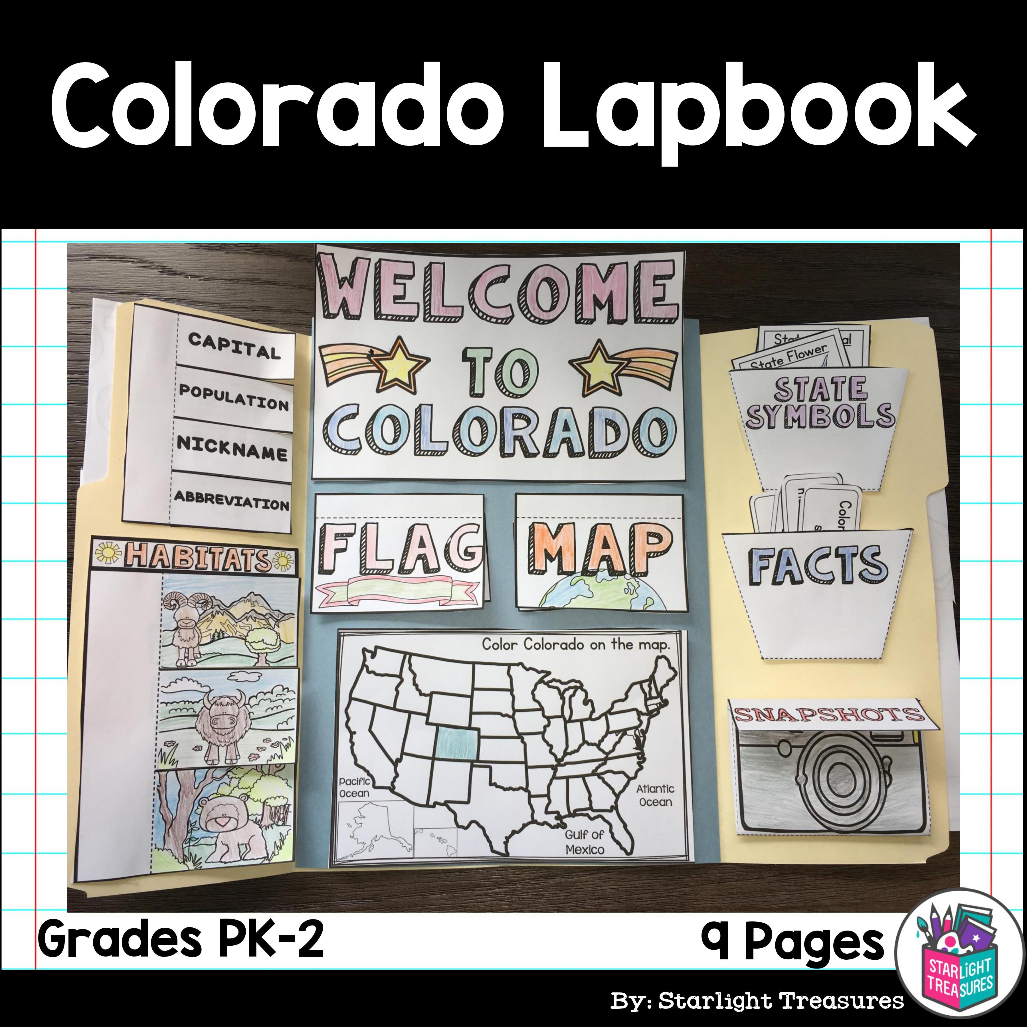 Colorado Lapbook for Early Learners - A State Study