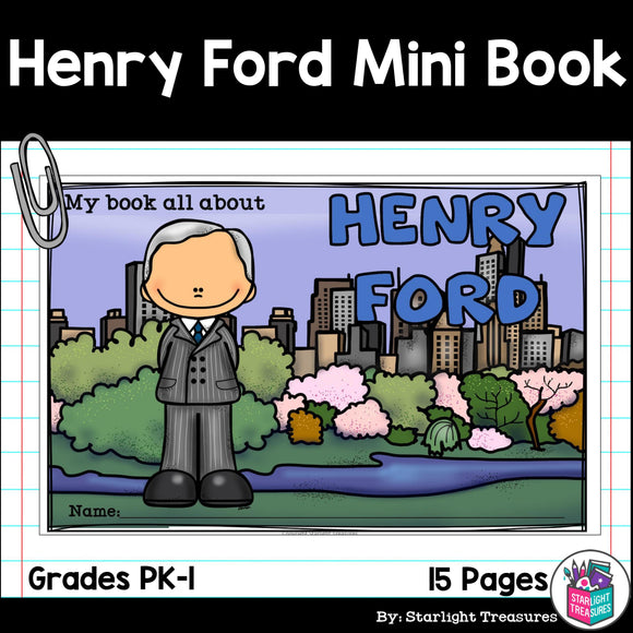 Henry Ford Mini Book for Early Readers: Inventors