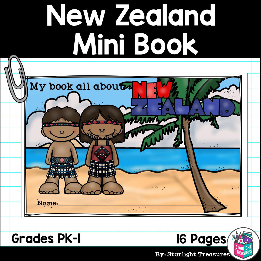 New Zealand Mini Book for Early Readers - A Country Study