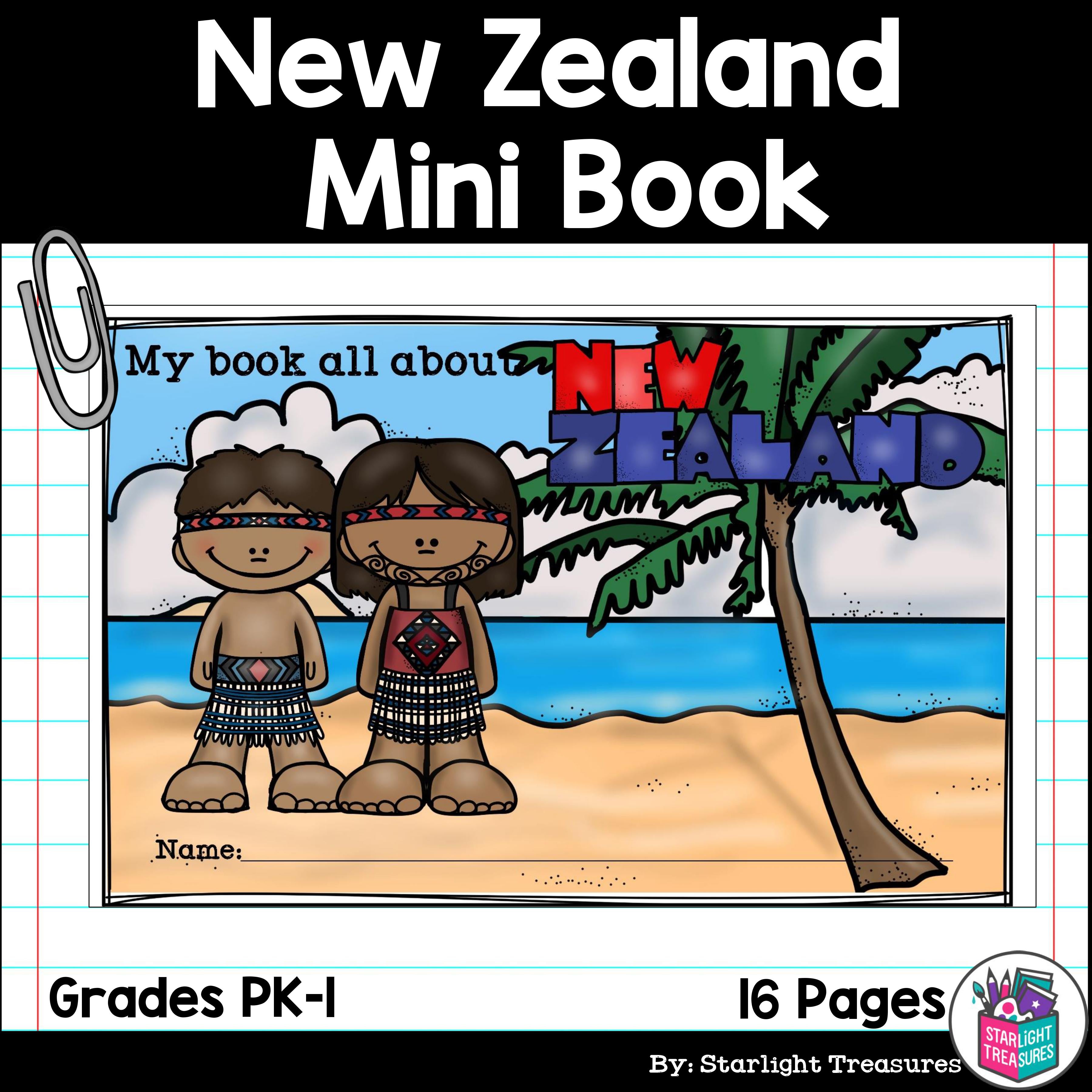 New Zealand Mini Book for Early Readers - A Country Study