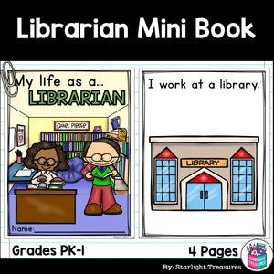 Librarian Mini Book for Early Readers