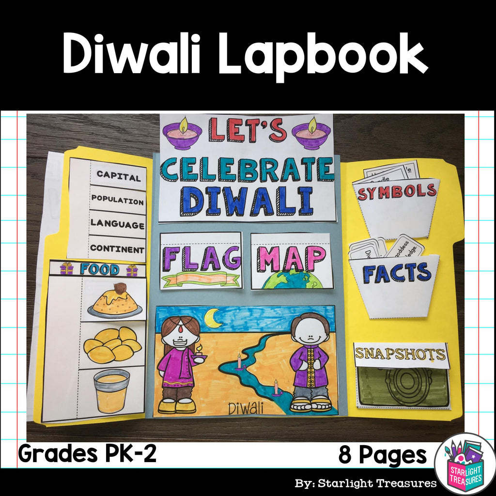 Let's Celebrate Diwali Lapbook for Early Learners