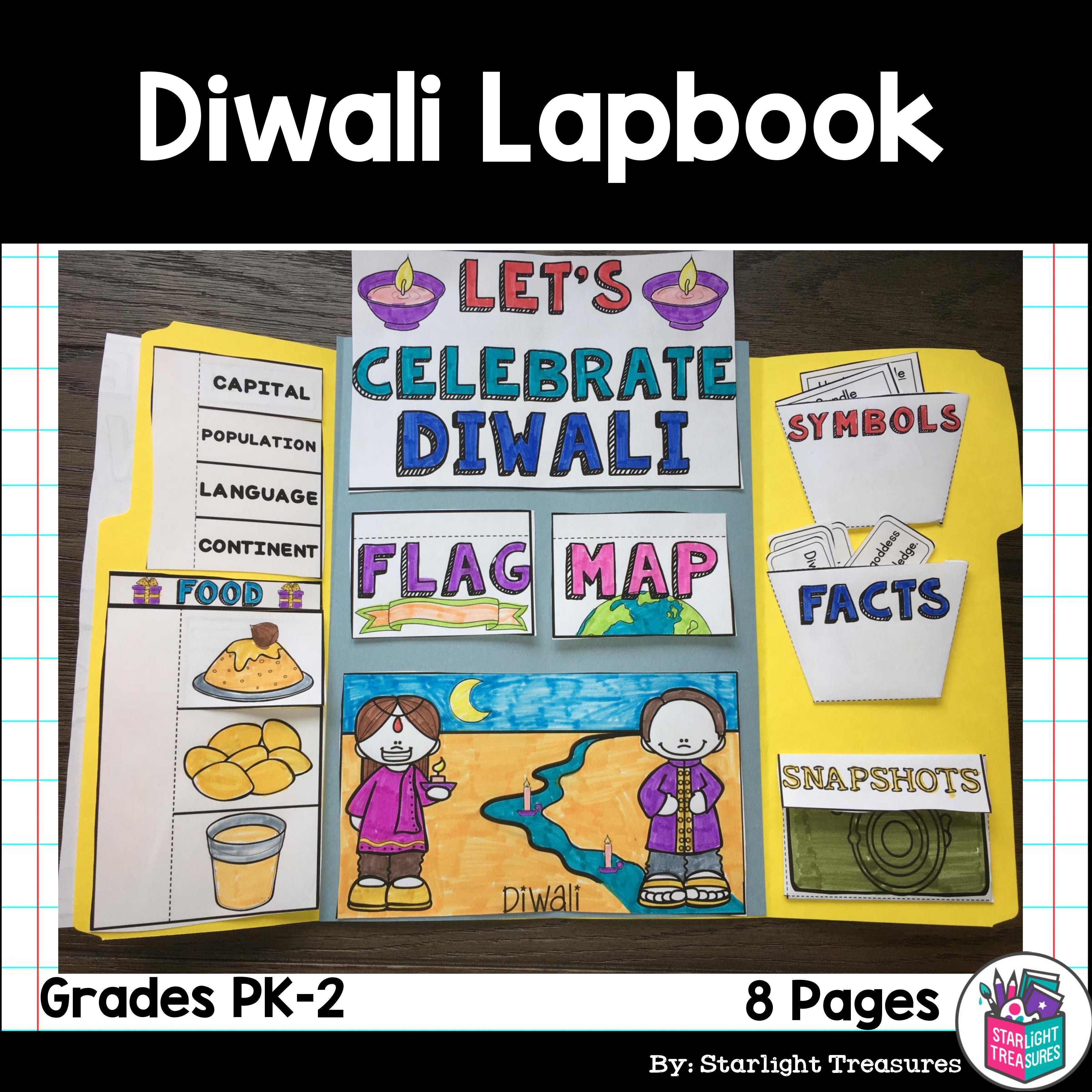 Let's Celebrate Diwali Lapbook for Early Learners