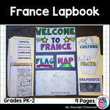 France Lapbook for Early Learners - A Country Study
