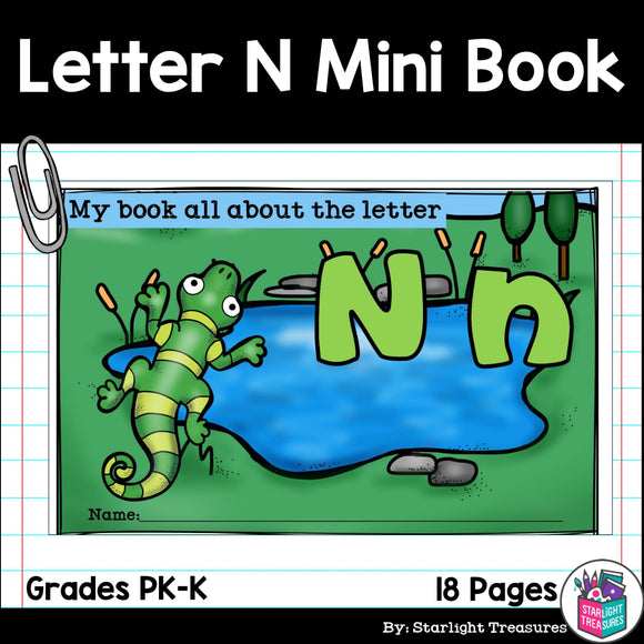 Alphabet Letter of the Week: The Letter N Mini Book
