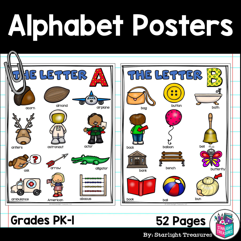 Alphabet Posters for Early Readers, Alphabet Letter of the Week FREEBIE