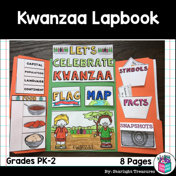 Let's Celebrate Kwanzaa Lapbook for Early Learners