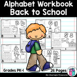 Worksheets A-Z Back to School Theme
