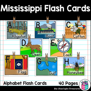 Alphabet Flash Cards for Early Readers - State of Mississippi