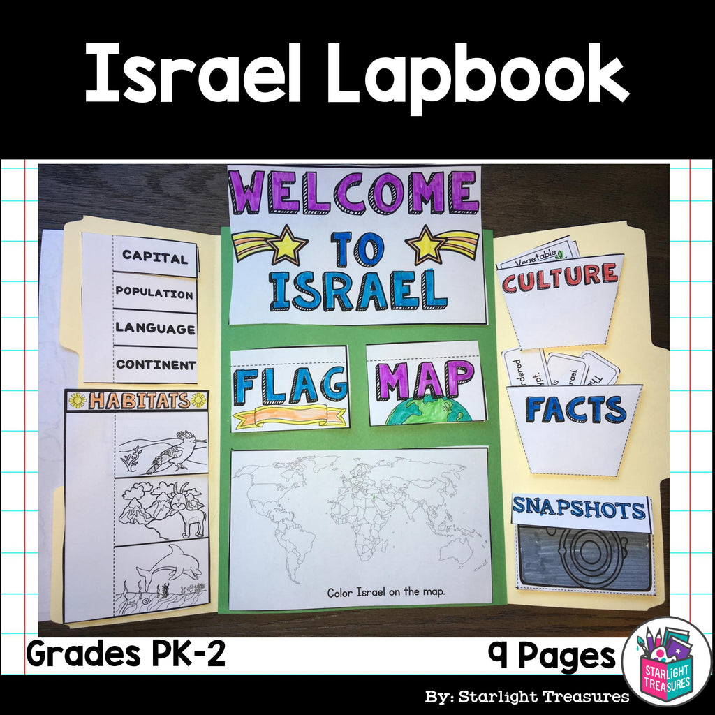 Israel Lapbook for Early Learners - A Country Study