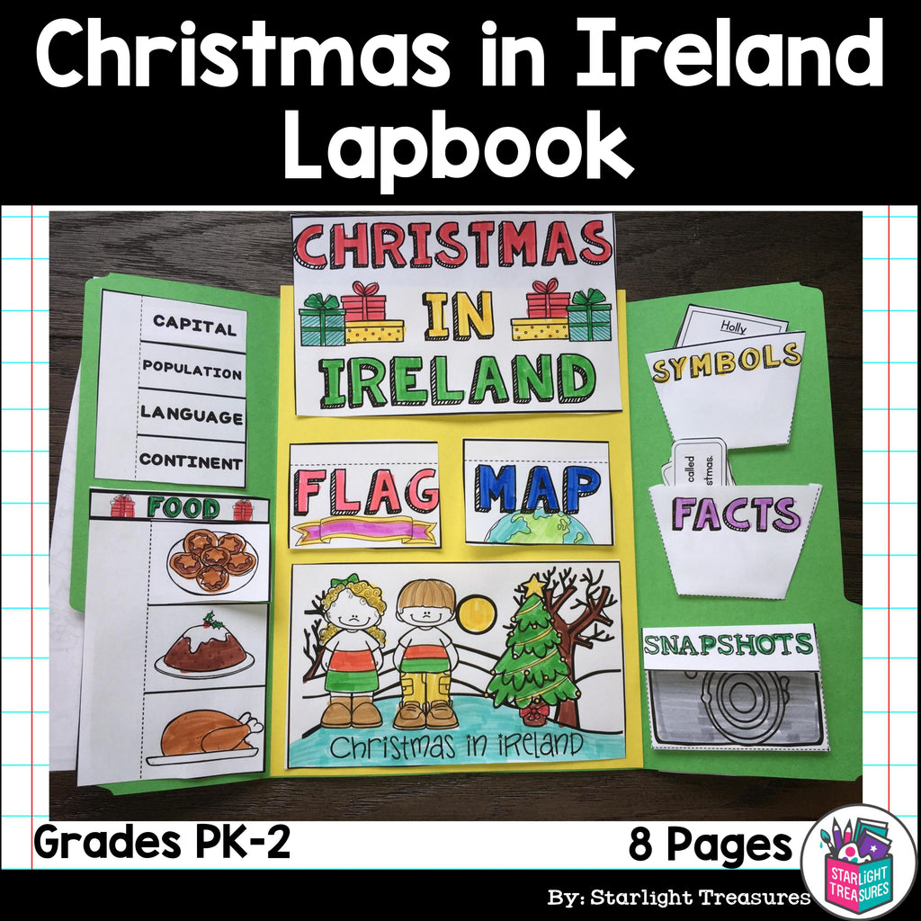 Christmas in Ireland Lapbook for Early Learners