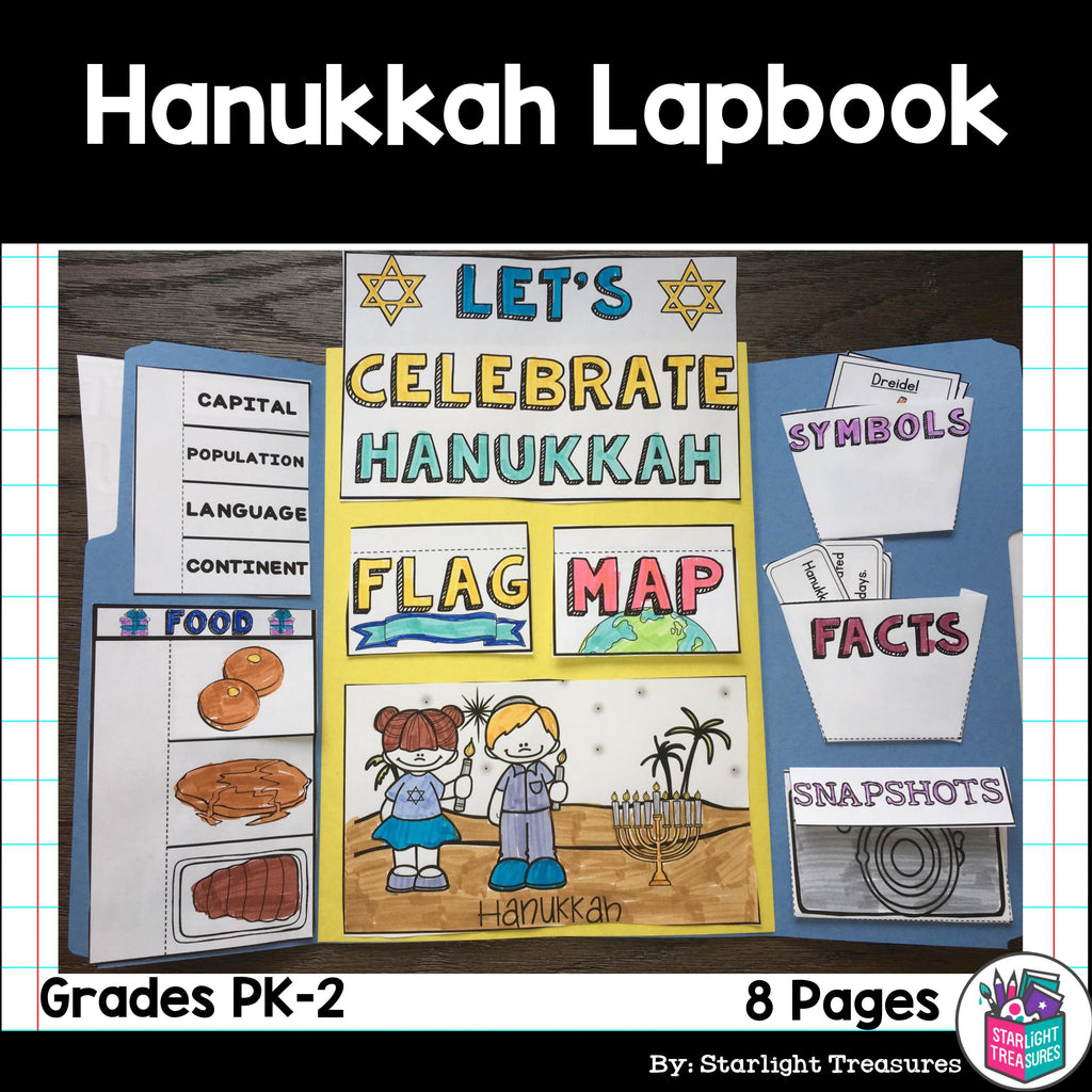 Let's Celebrate Hanukkah Lapbook for Early Learners