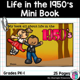 Life in the 1950s Mini Book for Early Readers
