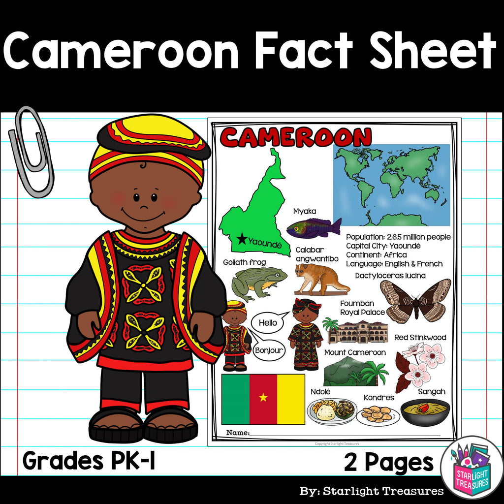 Cameroon Fact Sheet for Early Readers